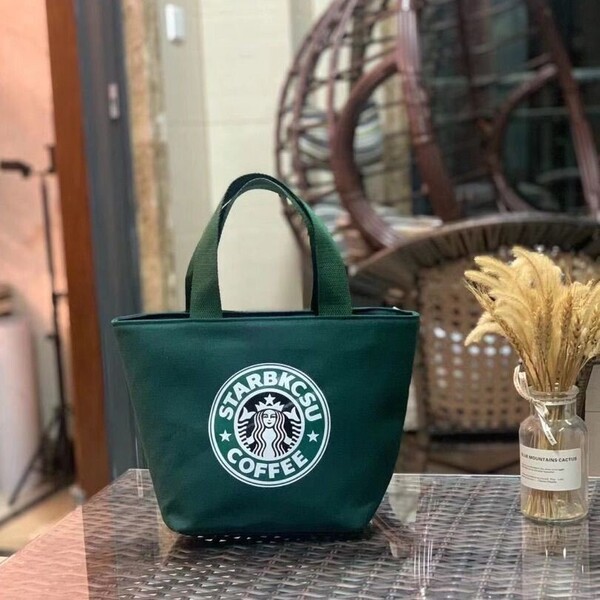スターバックス スタバ 日本未発売 トートバック 弁当バッグ 小物入れ 海外限定 緑
