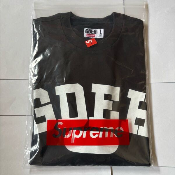 Lサイズ 新品即決 Supreme GOODENOUGH S/S Top Black グッドイナフ Tシャツ ブラック ロゴ Tee カットソー 黒