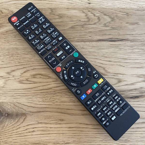 ◇送料無料◇ パナソニック PA-N2Q912-U N2QAYB000912代用品ブルーレイレコーダー用リモコン BDレコーダー用リモコン◆簡易動作確認済◆
