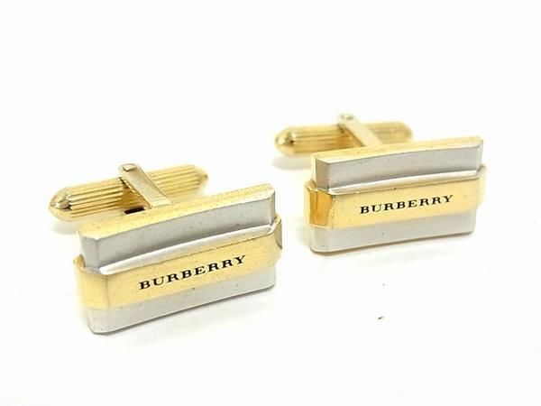 美品 未使用 BURBERRY バーバリー カフス タイタック ホース