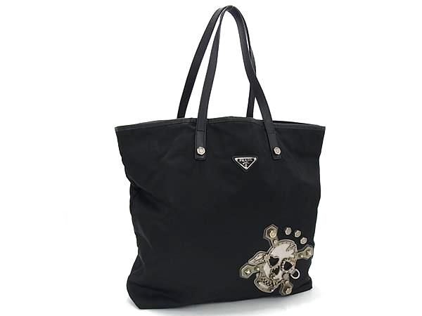 【PRADA】 1BB459 スタッズ飾り トートバッグ Yahoo!オークション -「prada スタッズ バッグ」の落札相場
