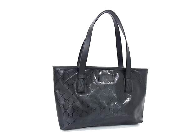 よしおスペシャル様 GUCCI グッチ インプリメトートバッグ ブラック 美品 Yahoo!オークション -「gucci インプリメ トート」の落札相場