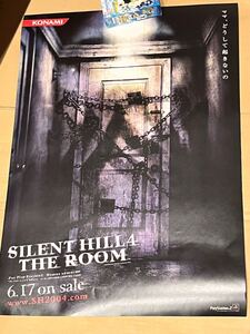 サイレントヒル 4 ザ・ルーム コナミ ソフト SILENT HILL THE ROOM PS2 プレステ2 ポスター 新品未使用 非売品 販促品 POP B2 サイズ
