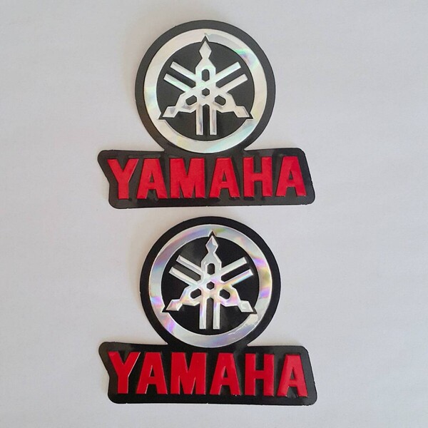 YAMAHA 2枚組Y02R立体加工ステッカーPVC防水