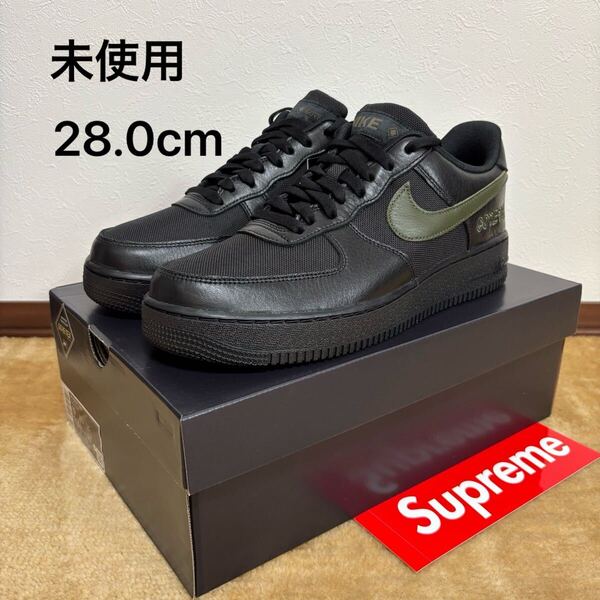 未使用 NIKE AIR FORCE 1 GTX US10/28.0cm タグ付 HV3959 010 ナイキ エア フォース supreme シュプリーム GORE-TEX ゴアテックス 黒