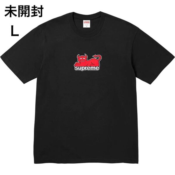 未開封 24ss Supreme Toy Machine Devil Cat Tee Black size L タグ ステッカー付 シュプリーム Tシャツ 黒 ブラック