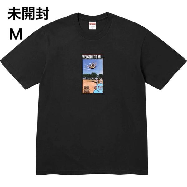 未開封 24ss Supreme Toy Machine Welcome To Hell Tee Black size M タグ ステッカー付 シュプリーム Tシャツ 黒 ブラック