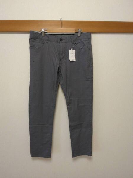 新品ワールドTHE SHOP TK TAKEO KIKUCHIタケオキクチ綿麻混ストレッチパンツ麻伸涼楽グレーXL春夏616-78685