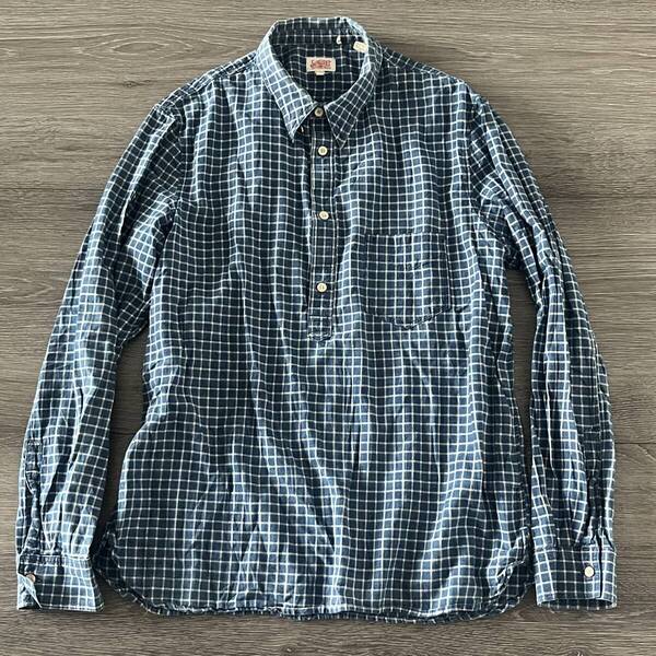 ★ 送料込み LEVI'S VINTAGE CLOTHING LVC 1920's SUN SET SHIRT リーバイス ビンテージクロージング 1920年 サンセット プルオーバー M ★