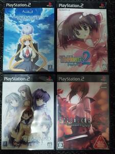 PS2ソフト4本セット まとめ売り 動作品 AIR CLANNAD-クラナド- ToHeart2 ひぐらしのなく頃に祭