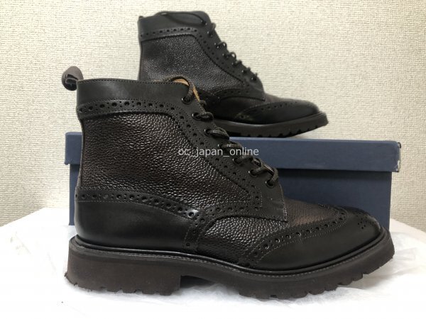 ■超美品■Tricker'sトリッカーズ■M7402カントリーブーツ■UK8.5■Fitting5■ダークブラウン■阪急百貨店■国内正規品■グッドイヤー製法