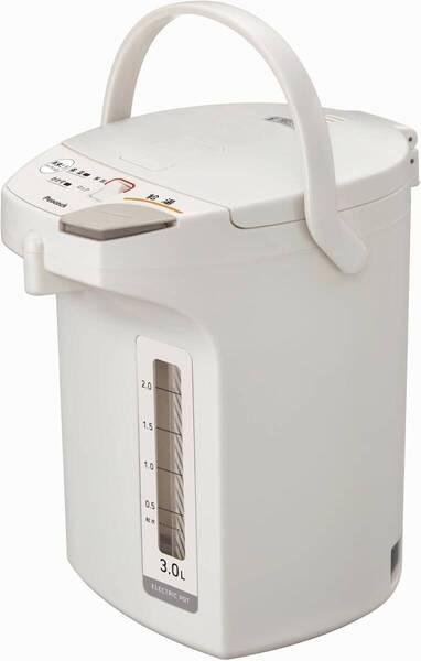 新品送料無料 ピーコック電動給湯ポット WMS-30 HL 魔法瓶 3L 省エネ 節約 湯沸かし 保温 再沸騰 カルキとばし機能付き ライトグレー