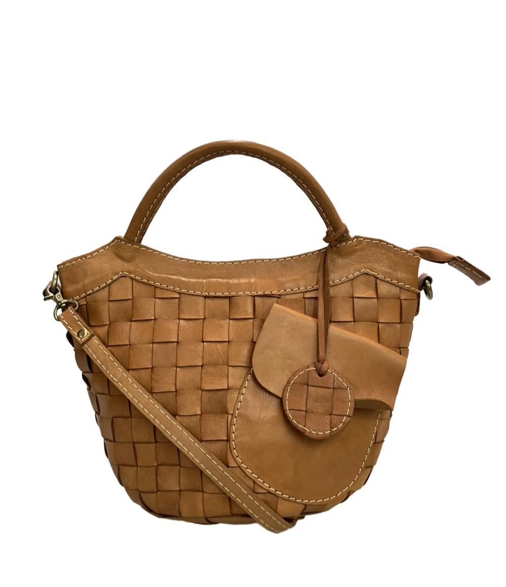 新品　未使用品　ズッケロフィラート　本革　トートバッグ　ブラウン 未使用】 ズッケロフィラート 牛革 メッシュ トートバッグ