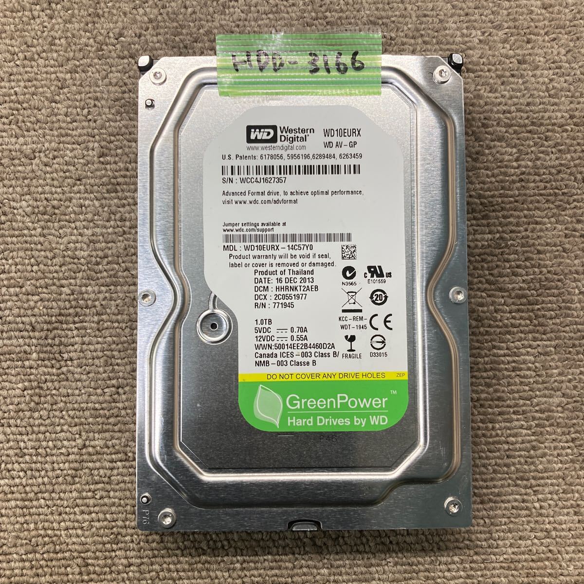 Amazon | PH@補修交換用ですWestern Digital HDD 1TB WD AV-GP