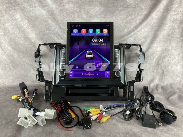9.7インチ縦型 30系 アルファード ヴェルファイア 専用 パネル iPhone CarPlay アンドロイド ナビ ディスプレイオーディオ 新品 カメラ付