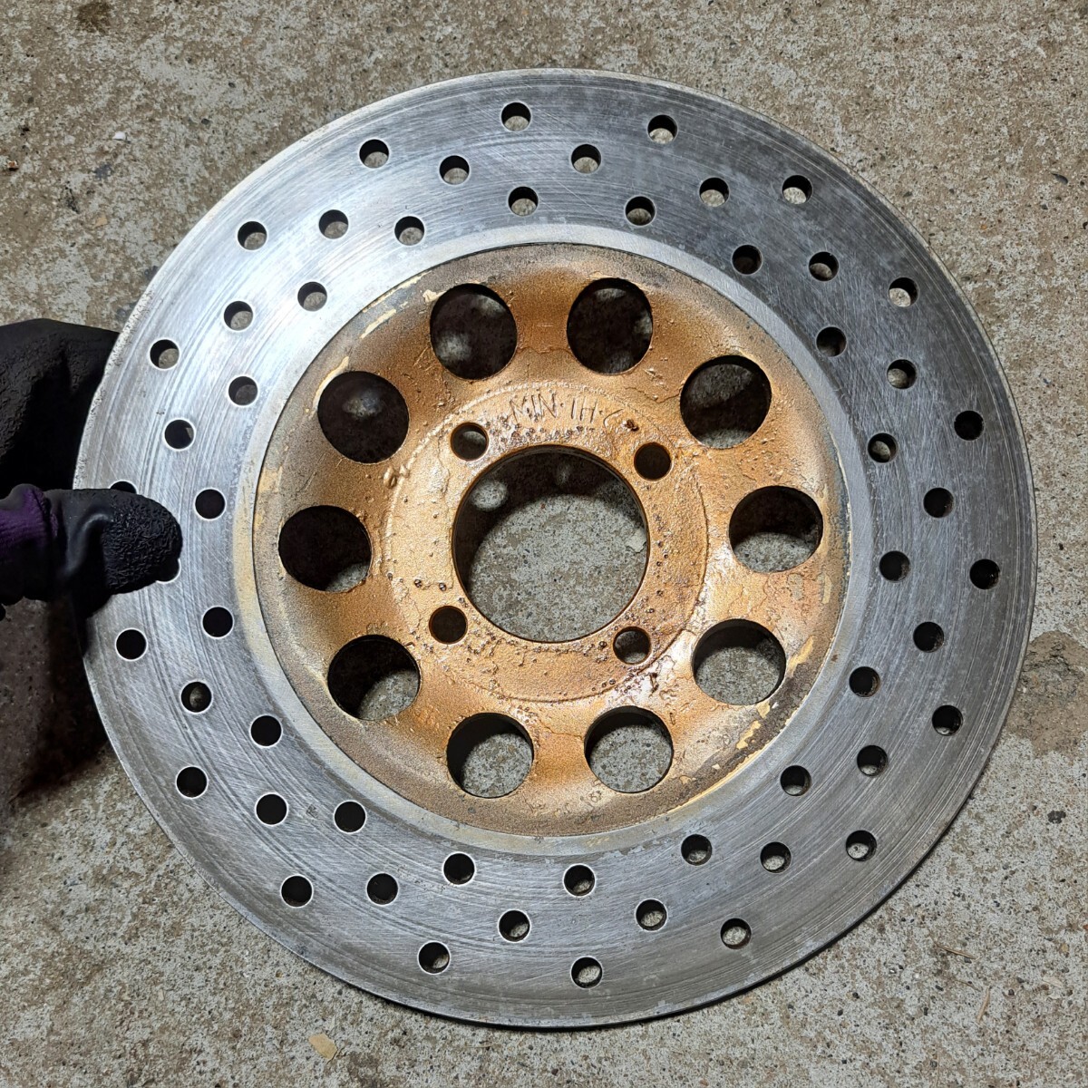1 大型Z用 4穴 ディスクローター 6ミリ Z1 Z2 Z750RS KZ1000