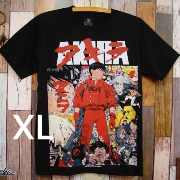【送料無料】XL★新品 金田★アキラ【AKIRA】KRAFT★Tシャツ★黒