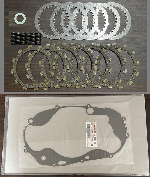 【送料込み】 RZ350 RZ350R RZ250 RZ250R 強化 クラッチキット 純正ガスケットセット 4U0 31K 29K 1UA 48H 4L3 29L 3HM 1XG 51L