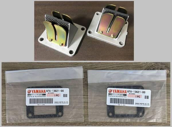 【送料込み】 RZ250 RZ250R RZ350 カーボンリードバルブ 吸気ポート拡大ver ASSY ガスケットセット 4L3 4U0 29L 1XG 51L 3HM ヤマハ
