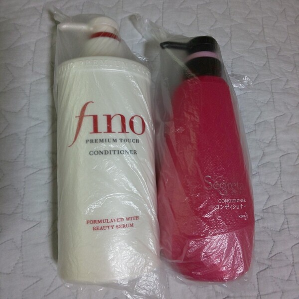 2本*資生堂 fino PREMIUM TOUCH*花王 セグレタ*コンディショナー 本体 ボトル*フィーノ プレミアム タッチ リンス トリートメント ヘアケア