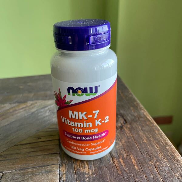 ◇送料無料◇ NOWフーズ MK-7ビタミンK-2、100mcg、ベジカプセル120粒