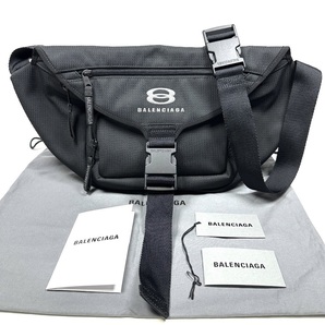 美品◇BALENCIAGA バレンシアガ UNITY BELTPACK L ウエストバッグ ボディバッグ ラージ ショルダーバッグ ブラック ユニセックス