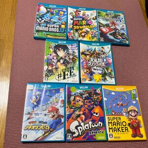 【Wii U】 幻影異聞録♯FE マリオカート マリオワールド スプラトゥーン マリオメーカー スマブラ などWiiU8本セット 任天堂