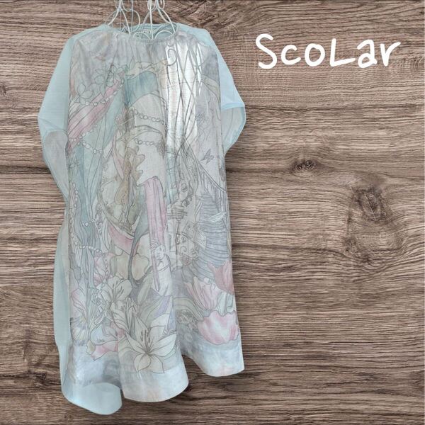 is ScoLar(イズスカラー) マーメイドのお部屋柄 シアーチュニック