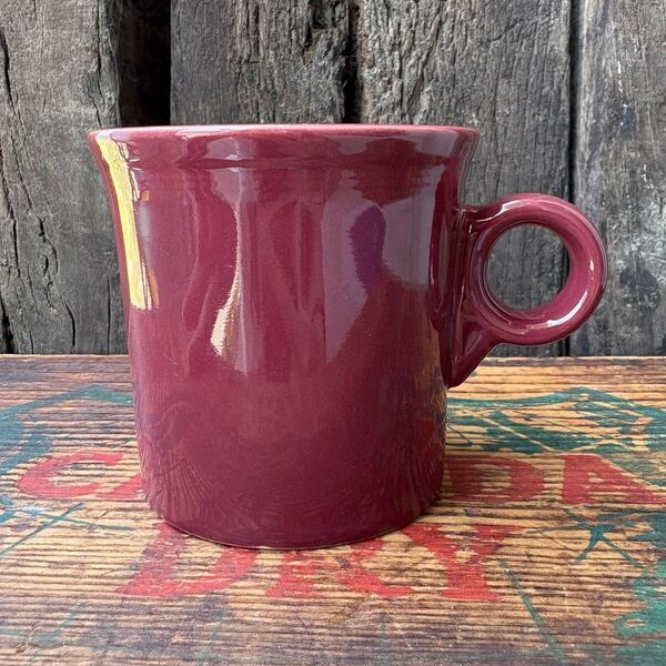 【USA vintage】fiesta mug claret フィエスタ マグカップ 赤紫 アメリカビンテージ
