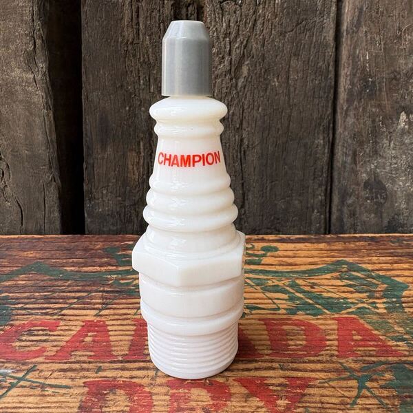 【1975 USA vintage】AVON CHAMPION SPARK PLUG エイボン チャンピオン プラグ ボトル 瓶 アメリカビンテージ