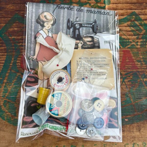 【1950s USA vintage】sewing set 2 ソーイングセット 裁縫 ハンドメイド ディスプレイ アメリカビンテージ