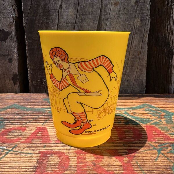 【1978 USA vintage】McDonald plastics cup マクドナルド プラスチック カップ コップ アメリカ ビンテージ