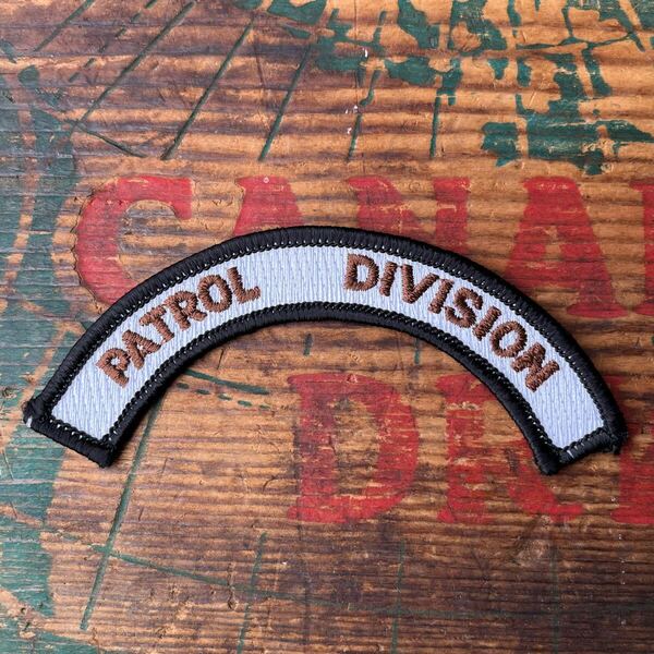 【USA vintage】ワッペン PATROL DIVISION パトロール ミリタリー アメリカ ビンテージ