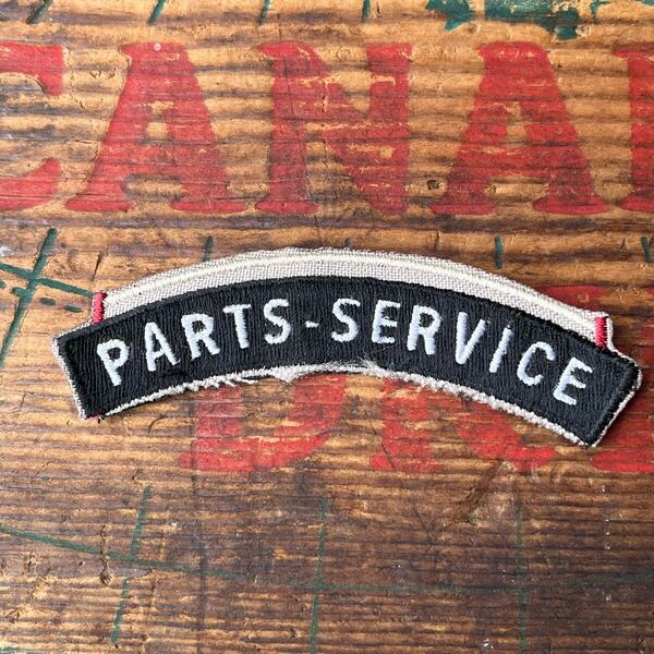 【USA vintage】ワッペン PARTS-SERVICE 整備士 バイク 車 アメリカ ビンテージ
