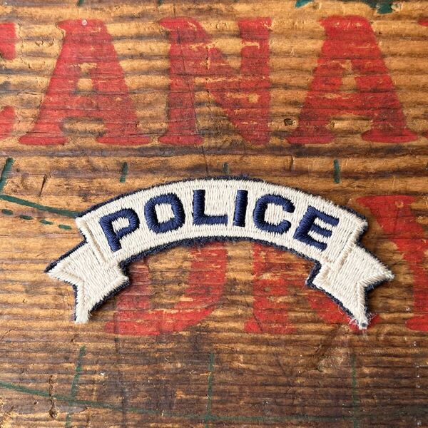 【USA vintage】ワッペン POLICE ポリス 警察 ロゴ アメリカ ビンテージ