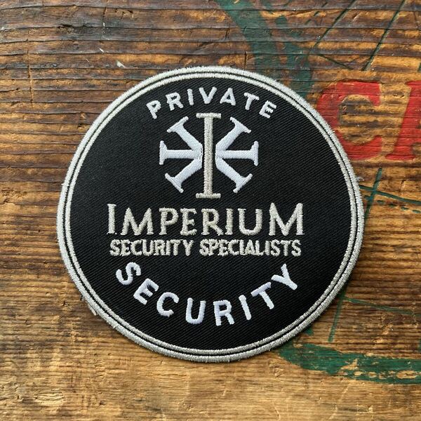 【USA vintage】ワッペン IMPERIUM SECURITY セキュリティ ロゴ 英字 アメリカ ビンテージ