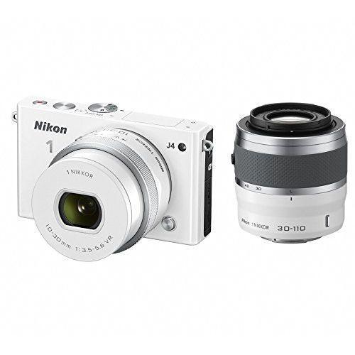 Nikon - 【中古】(ニコン) Nikon ニコン1 J4 Wズーム ホワイト(10-30/30-110) 中古】(ニコン) Nikon ニコン1 J4 Wズーム ホワイト(10-30/30
