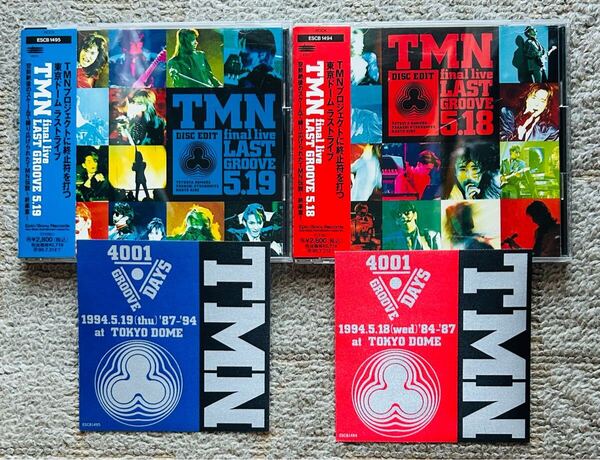 TMN final live LAST GROOVE 5.18 & 5.19 CD 2枚 セット 帯付き ステッカー付き TM NETWORK