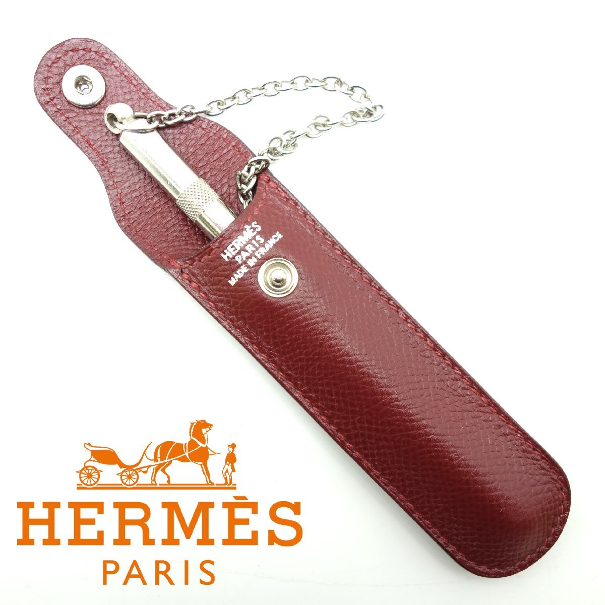 【美品】エルメス/犬笛 レザーケース & ホイッスル Yahoo!オークション -「エルメス 犬笛」の落札相場・落札価格