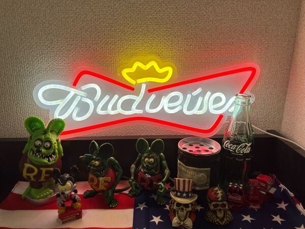 バドワイザービール③ ネオンサイン 看板 アメリカン雑貨