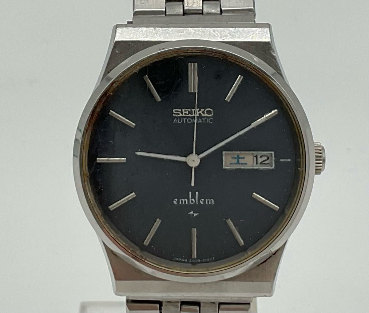 【稼働品】seiko emblem 自動巻き腕時計 Yahoo!オークション -「seiko emblem」(アクセサリー、時計) の