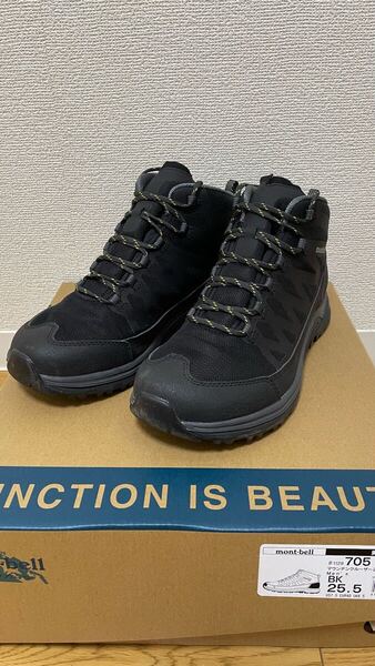 【送料込】モンベル マウンテンクルーザー200 ワイド 男性用 25.5cm 黒 1129705