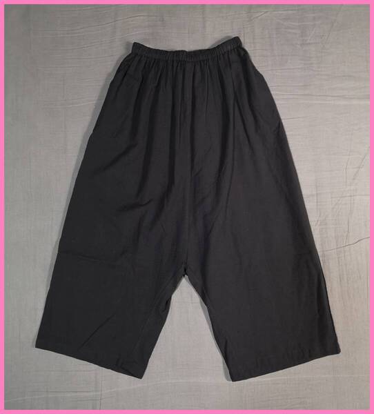 BOTS‐324☆春夏秋☆新品☆送料込み☆即決☆ナチュラル系☆少し厚手の綿☆Mサイズ☆パンツ☆チャコールグレー☆サルエルパンツ