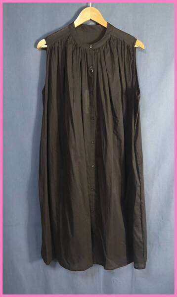 WH‐362☆夏☆新品☆送料込み☆即決☆ナチュラル系☆薄手のインド綿☆M~Lサイズ☆ワンピース☆黒☆透け感有り☆ゆったり