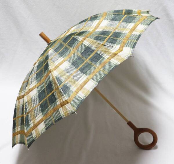 《Sorcie Renom ソシエレノ》新品 日本製 UV遮蔽率99% 上品わっかハンドル 晴雨兼用高級長傘 パラソル 日傘 雨傘 10本骨 S2607