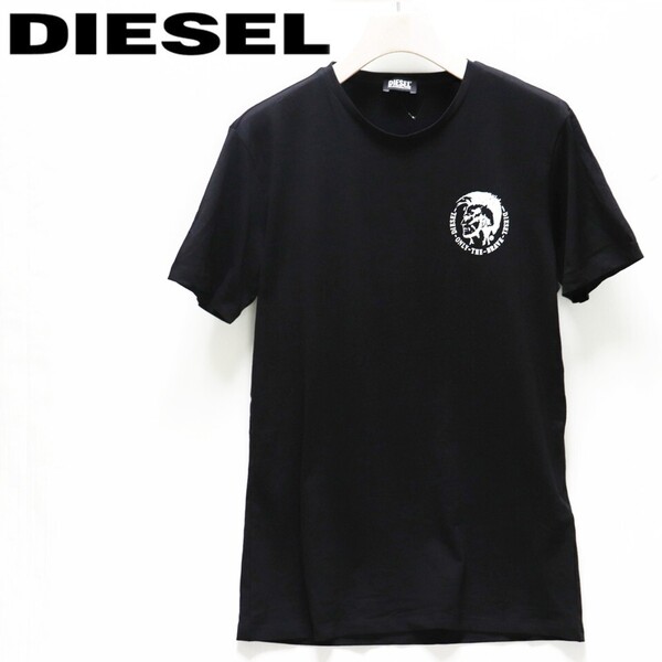 《DIESEL ディーゼル》新品 ストレッチ ブレイブマンロゴ入 クルーネックTシャツ カットソー M S1998