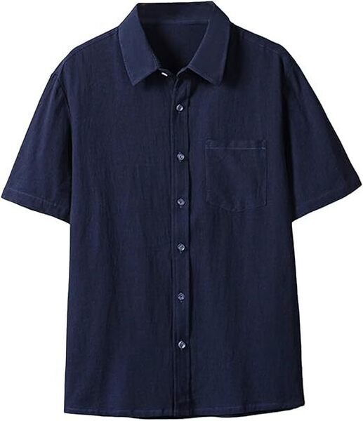 シャツ メンズ 半袖 夏 薄手 カジュアル 3XL