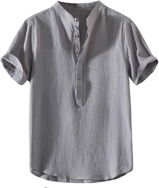 tシャツ メンズ 半袖 夏 綿麻 薄手 L