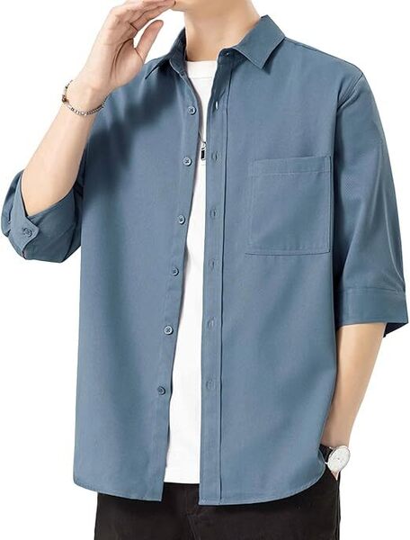 シャツ メンズ 半袖 七分袖 夏 ビジネス カジュアル 3XL