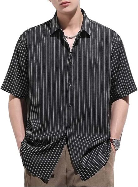 半袖 シャツ メンズ ストラップシャツ 夏服 速乾 2XL